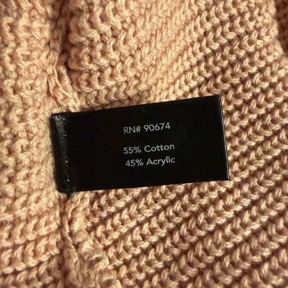 Boston Proper Women's Soft Pink Off the Shoulder Knit Sweater Size Large Preppy - Picture 16 of 16
